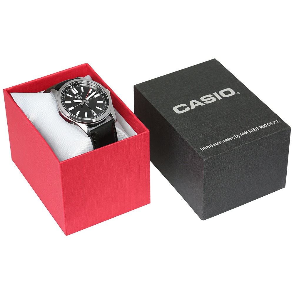 Đồng hồ CASIO Timeless 41 mm Nam MTP-VD02L-1EUDF Màu Đen