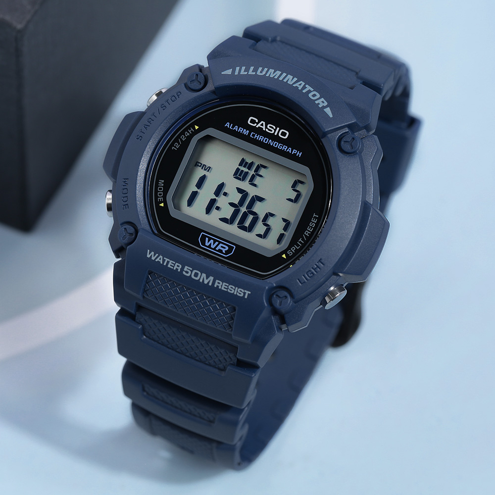 Đồng hồ CASIO 47 mm Nam W-219H-2AVDF
