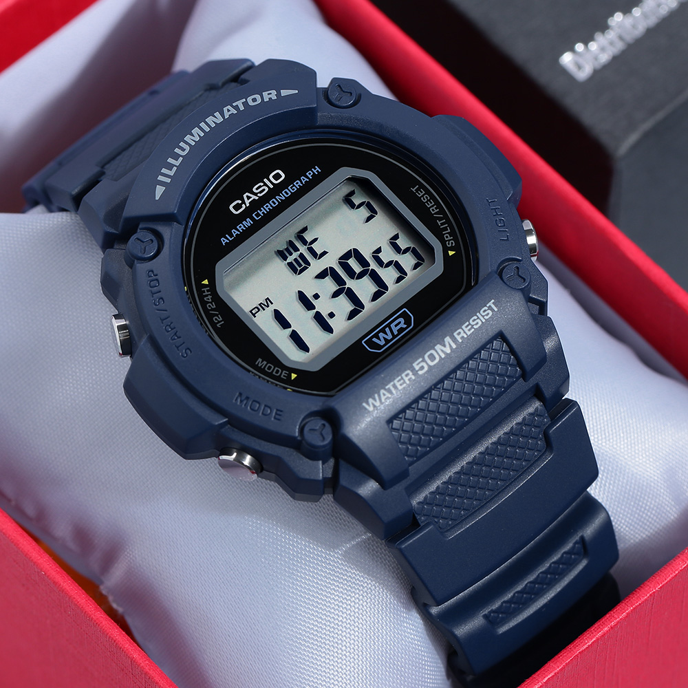 Đồng hồ CASIO 47 mm Nam W-219H-2AVDF