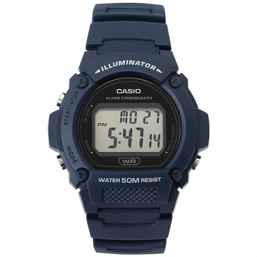 Đồng hồ CASIO 47 mm Nam W-219H-2AVDF Màu Xanh Dương