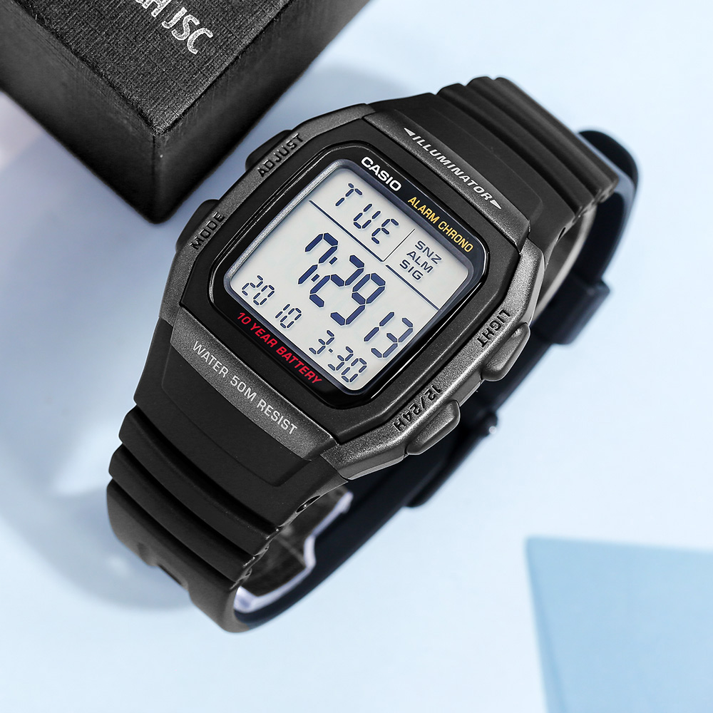 Đồng hồ CASIO 35.7 mm Nam W-96H-1BVDF