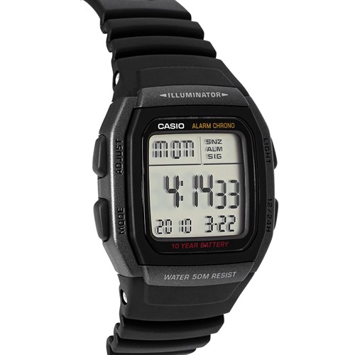 Đồng hồ CASIO 35.7 mm Nam W-96H-1BVDF Màu Đen