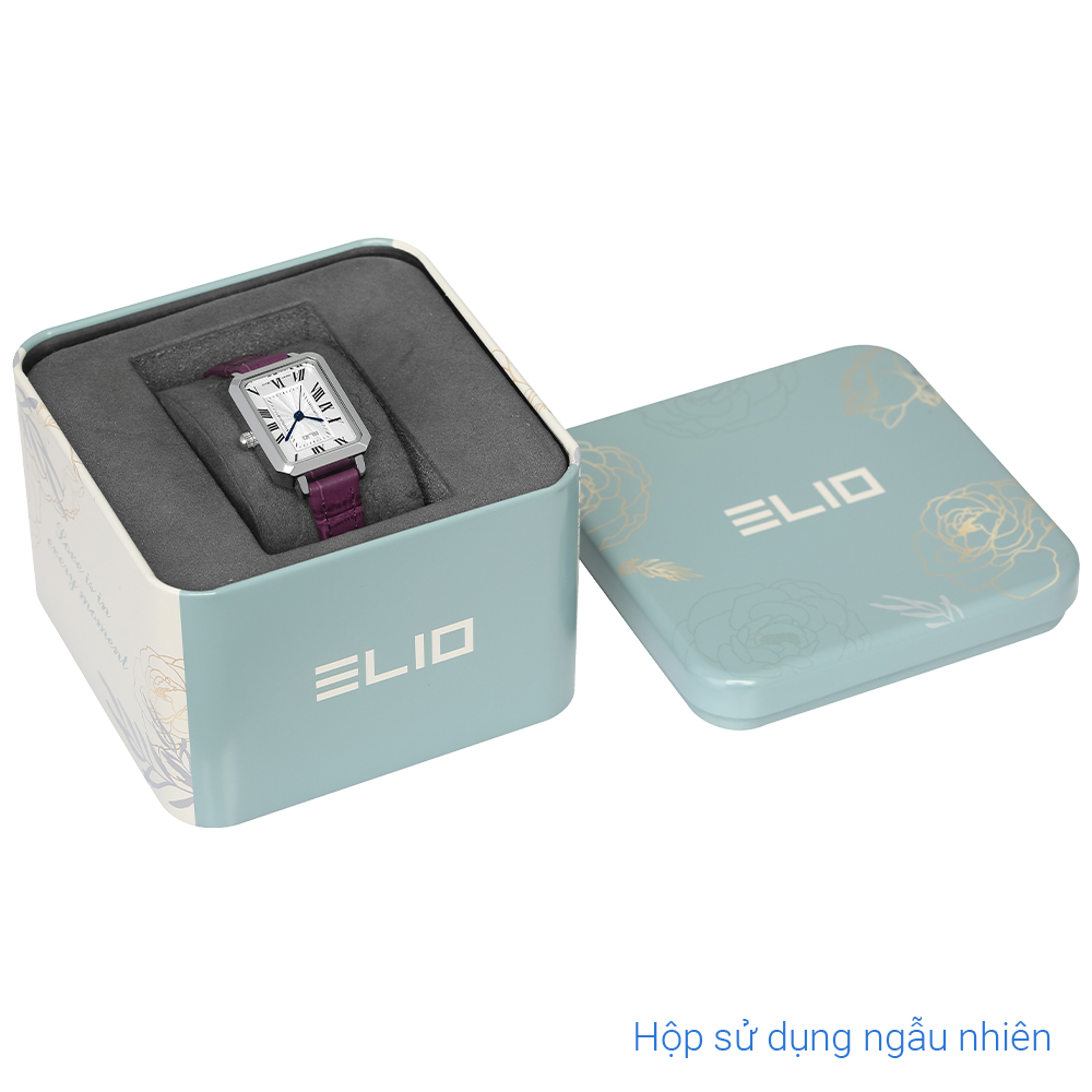 Đồng hồ ELIO 20.5 x 34 mm Nữ EL090-03 Màu Tím