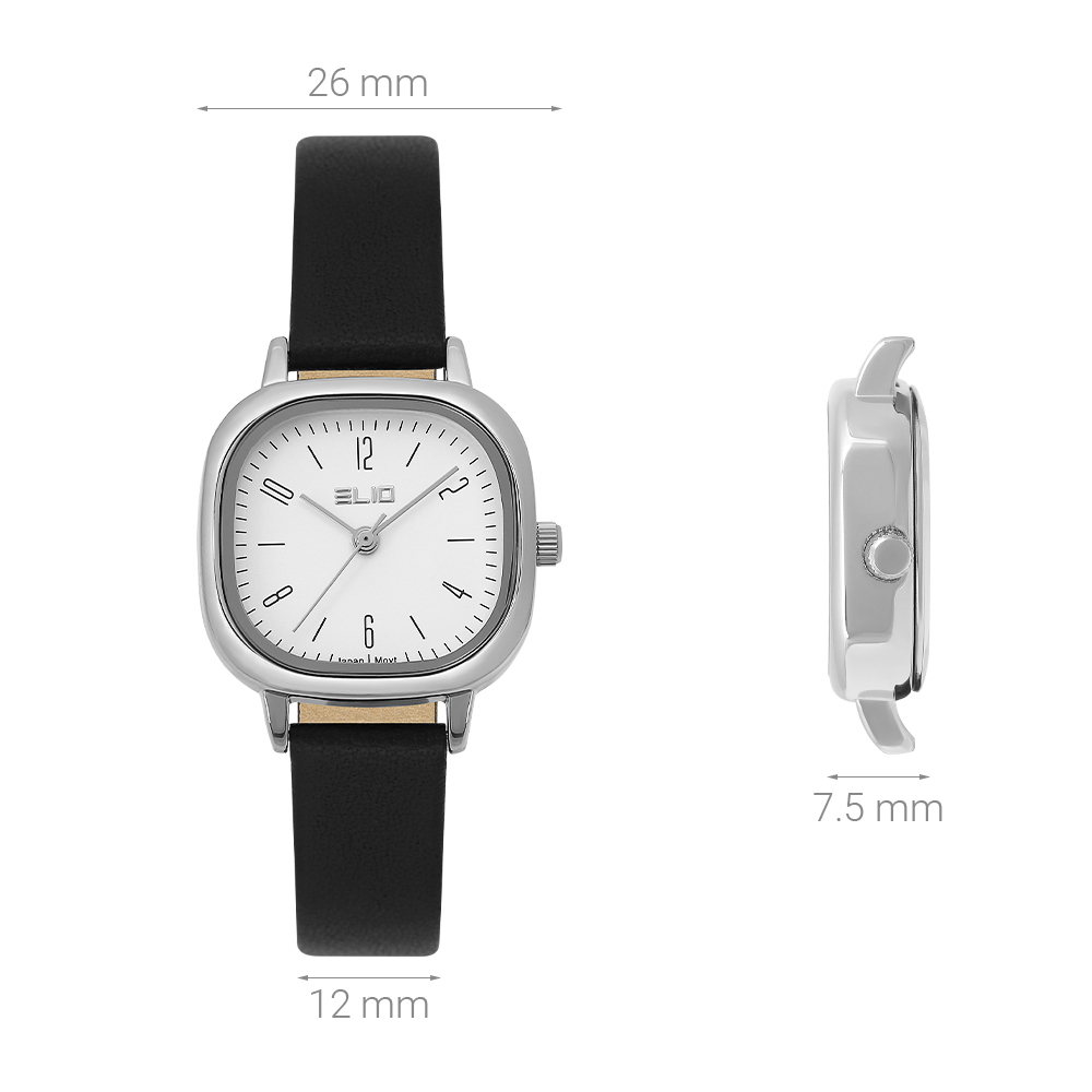 Đồng hồ ELIO 26 mm Nữ EL092-02 Màu Đen