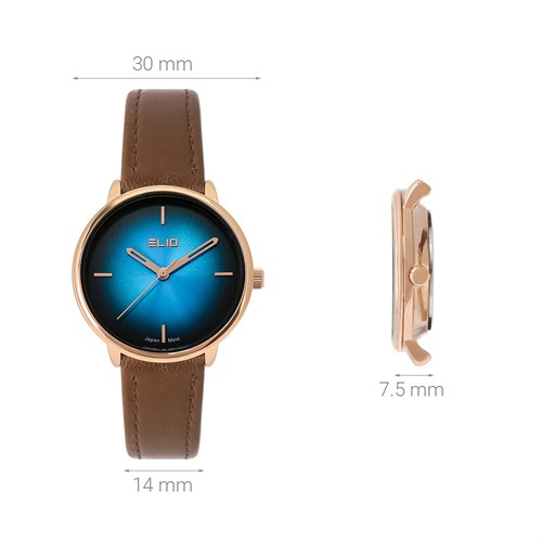 Đồng hồ ELIO 30 mm Nữ EL117-01 Màu Nâu