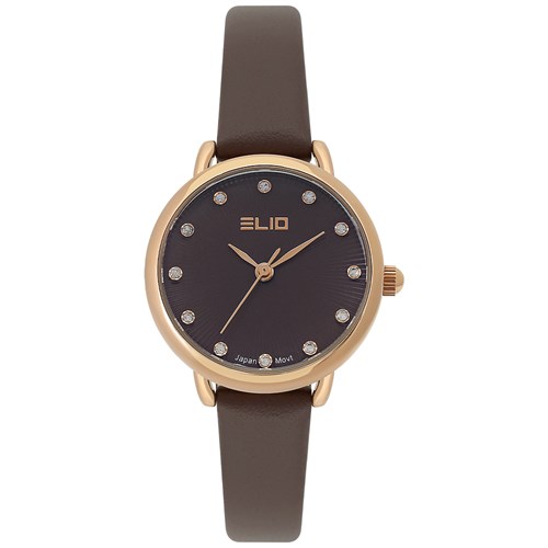 Đồng hồ ELIO 27 mm Nữ EL118-01 Màu Nâu