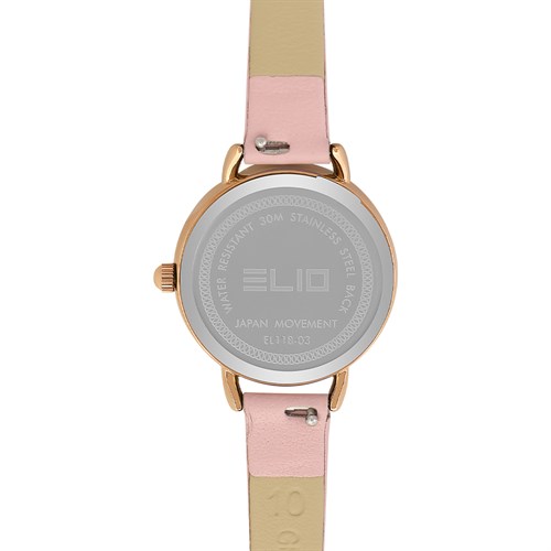 Đồng hồ ELIO 27 mm Nữ EL118-03 Màu Hồng