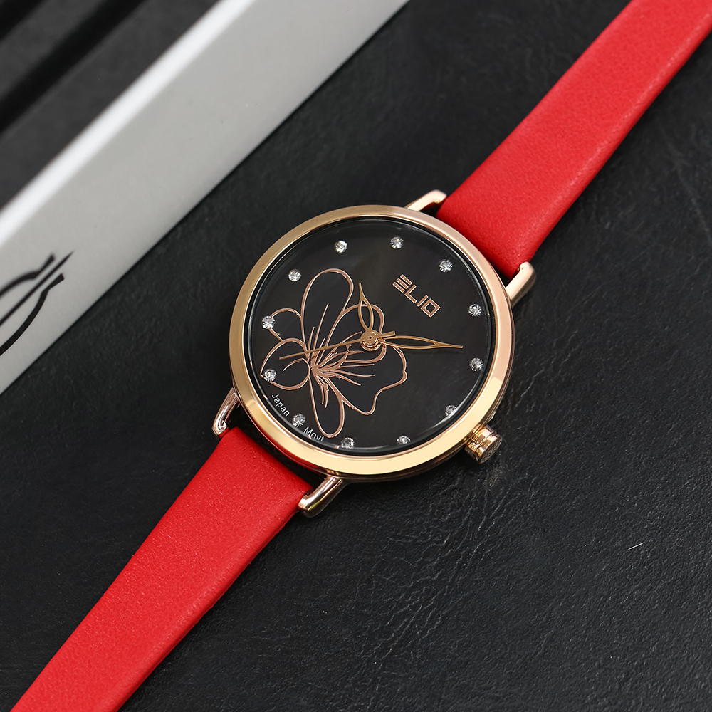 Đồng hồ ELIO Flower 28 mm Nữ EL119-01