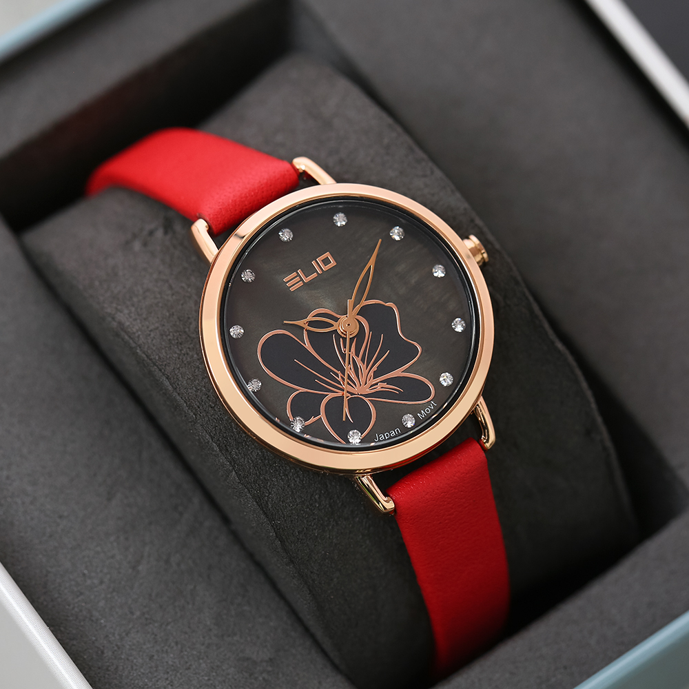 Đồng hồ ELIO Flower 28 mm Nữ EL119-01