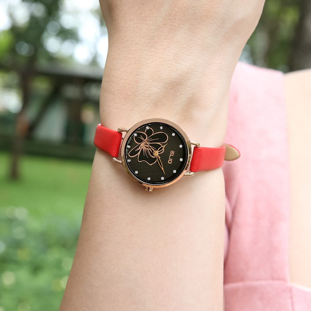 Đồng hồ ELIO Flower 28 mm Nữ EL119-01