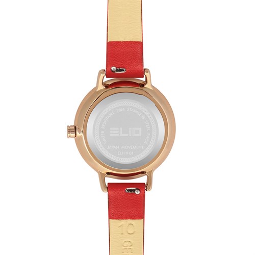 Đồng hồ ELIO Flower 28 mm Nữ EL119-01 Màu Đỏ