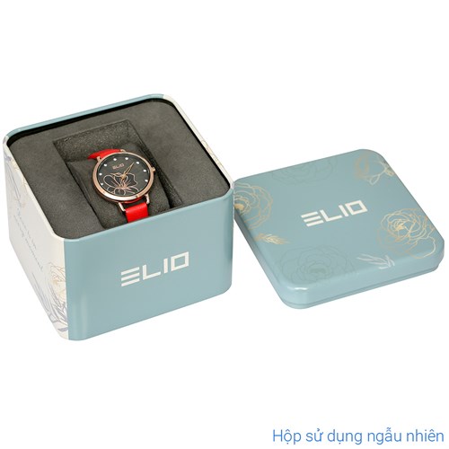 Đồng hồ ELIO Flower 28 mm Nữ EL119-01 Màu Đỏ