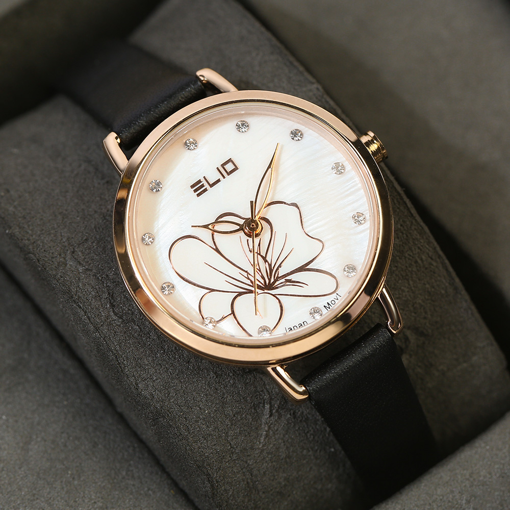 Đồng hồ ELIO Flower 28 mm Nữ EL119-02