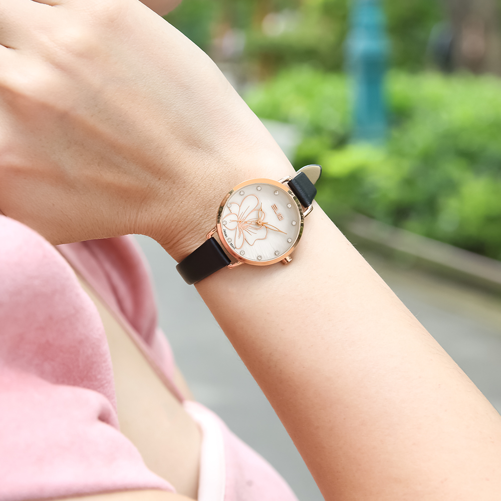 Đồng hồ ELIO Flower 28 mm Nữ EL119-02