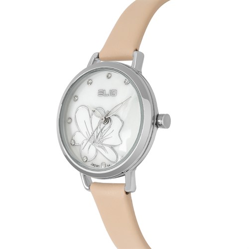 Đồng hồ ELIO Flower 28 mm Nữ EL119-03 Màu Kem