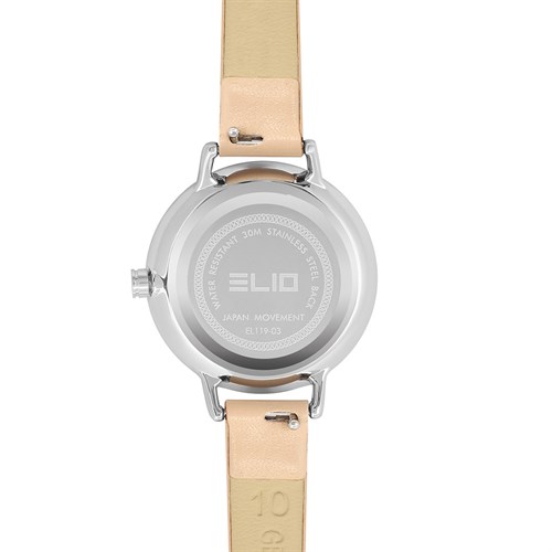 Đồng hồ ELIO Flower 28 mm Nữ EL119-03 Màu Kem