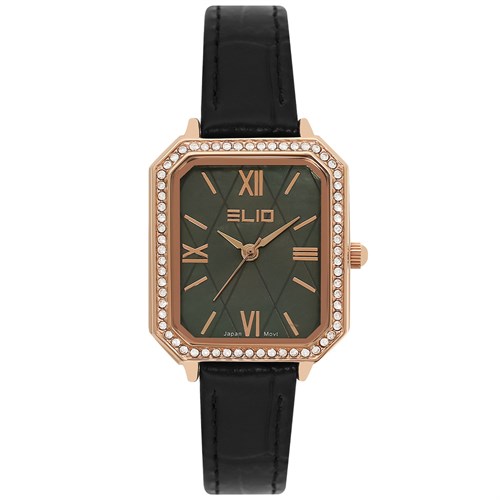 Đồng hồ ELIO 25 mm Nữ EL120-01 Màu Đen