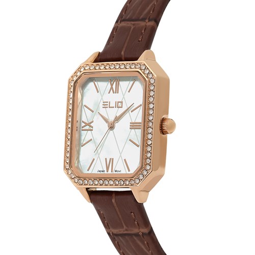 Đồng hồ ELIO 25 mm Nữ EL120-03 Màu Nâu