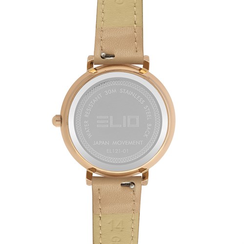 Đồng hồ ELIO Flower 33 mm Nữ EL121-01 Màu Nâu