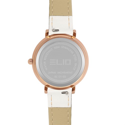 Đồng hồ ELIO Flower 33 mm Nữ EL121-02 Màu Trắng