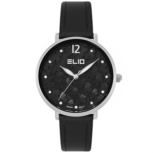 Đồng hồ ELIO Flower 33 mm Nữ EL121-03 Màu Đen