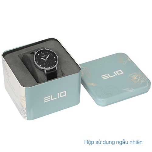Đồng hồ ELIO Flower 33 mm Nữ EL121-03 Màu Đen