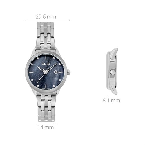 Đồng hồ ELIO Flower 29.5 mm Nữ ES127-02 Màu Bạc