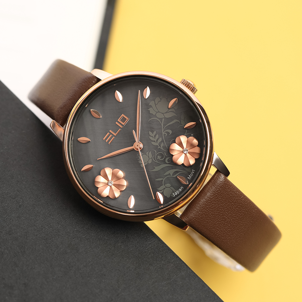 Đồng hồ ELIO Flower 35 mm Nữ EL123-01