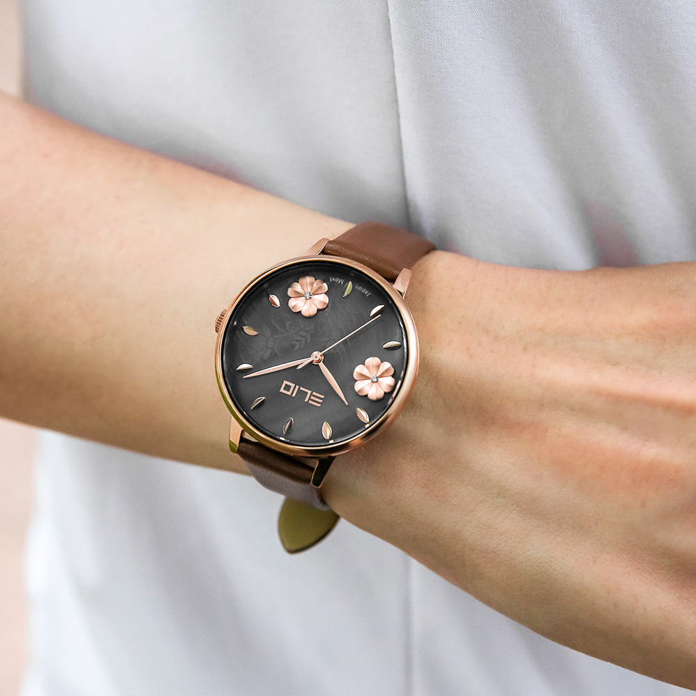 Đồng hồ ELIO Flower 35 mm Nữ EL123-01