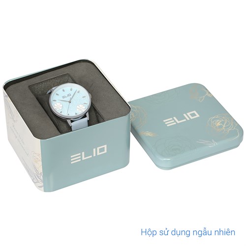 Đồng hồ ELIO Flower 35 mm Nữ EL123-02 Màu Xanh Dương