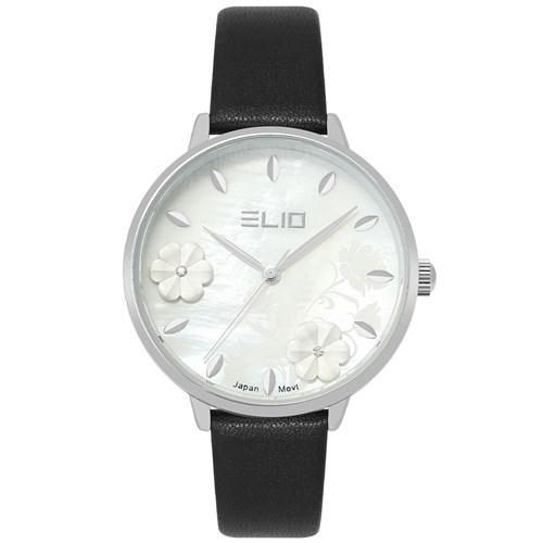 Đồng hồ ELIO Flower 35 mm Nữ EL123-03 Màu Đen