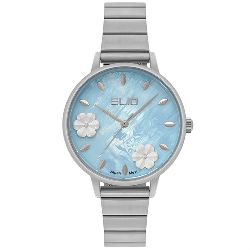 Đồng hồ ELIO Flower 35 mm Nữ ES128-01 Màu Bạc