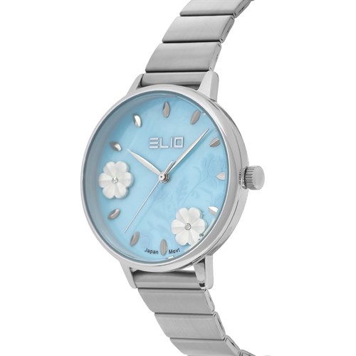 Đồng hồ ELIO Flower 35 mm Nữ ES128-01 Màu Bạc