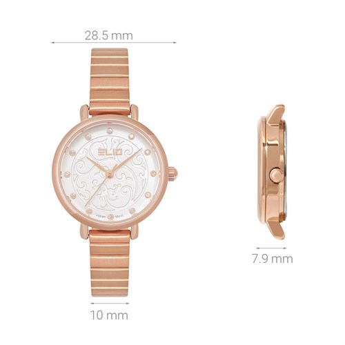 Đồng hồ ELIO Nàng Thơ 28.5 mm Nữ ES129-01 Màu Vàng Hồng