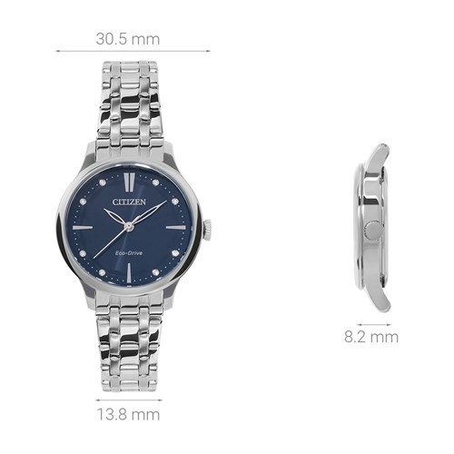 Đồng hồ CITIZEN 30.5 mm Nữ EM0890-85L Màu Bạc