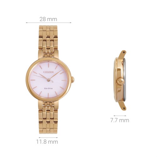 Đồng hồ CITIZEN L 28 mm Nữ EM0993-82X Màu Vàng