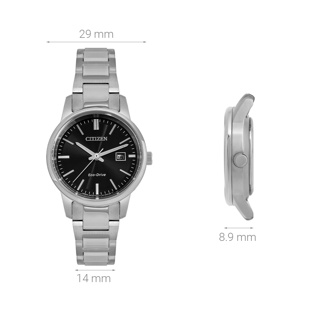 Đồng hồ CITIZEN 29 mm Nữ EW2591-82E Màu Bạc