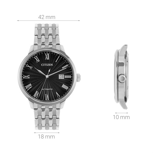 Đồng hồ CITIZEN Mechanical 42 mm Nam NJ0080-50E Màu Bạc
