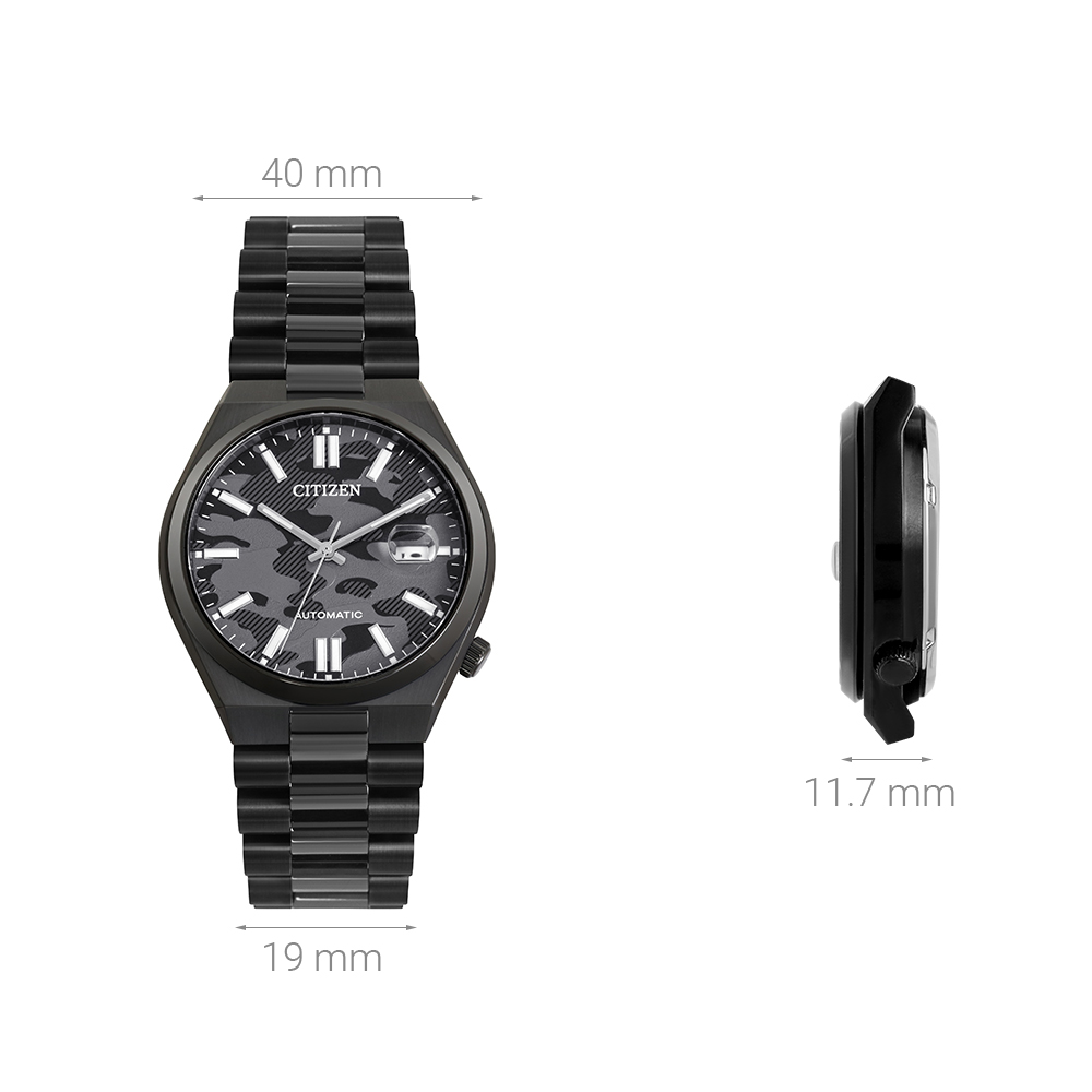 Đồng hồ CITIZEN Tsuyosa 40 mm Nam NJ0155-87E Màu Đen