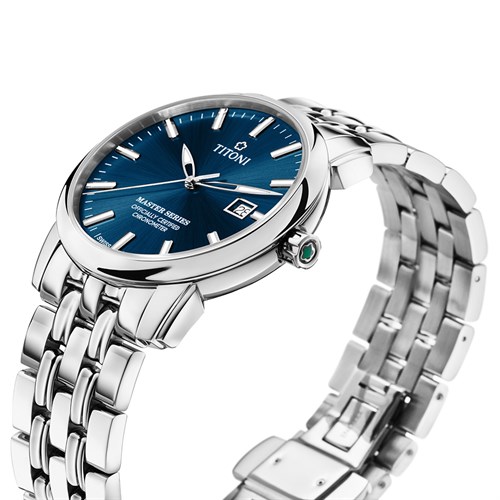 Đồng hồ Titoni 41 mm Nam 83188 S-661 Màu Bạc