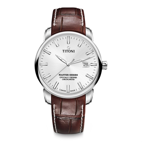 Đồng hồ Titoni 41 mm Nam 83188 S-ST-575R Màu Nâu
