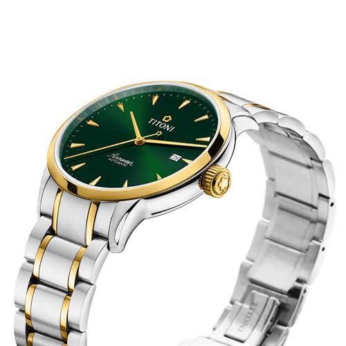 Đồng hồ Titoni 40 mm Nam 83733 SY-673 Màu Bạc