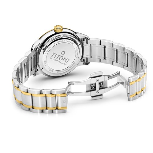 Đồng hồ Titoni 40 mm Nam 83733 SY-673 Màu Bạc