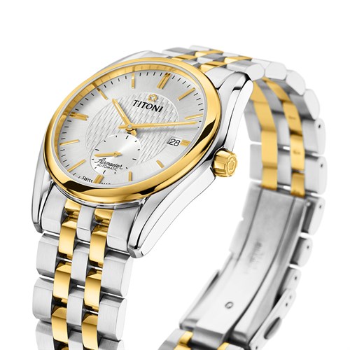 Đồng hồ Titoni 40 mm Nam 83709 SY-500 Màu Bạc