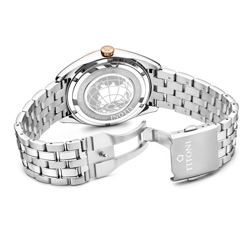 Đồng hồ Titoni 41 mm Nam 878 SRG-657 Màu Bạc