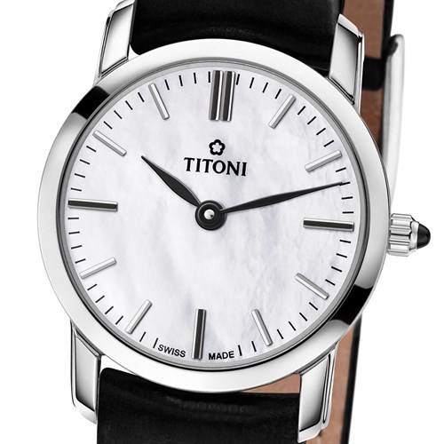 Đồng hồ Titoni 24.5 mm Nữ TQ42918 S-ST-587 Màu Đen