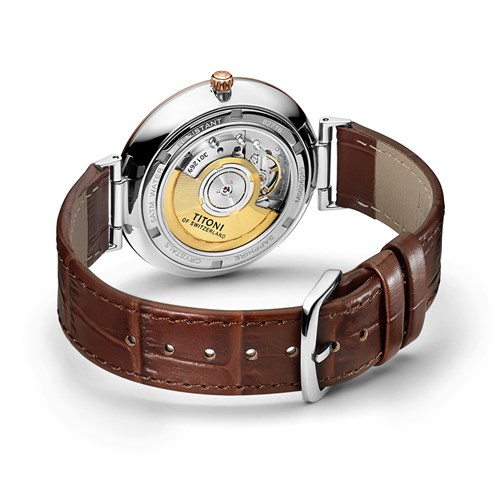 Đồng hồ Titoni 39 mm Nam 82718 SRG-ST-606 Màu Nâu