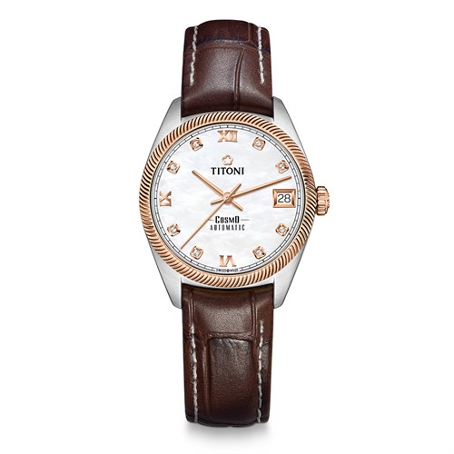 Đồng hồ Titoni 33.5 mm Nữ 828 SRG-ST-652 Màu Nâu