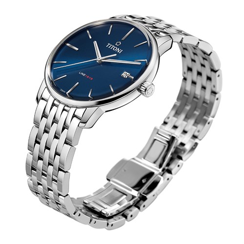 Đồng hồ Titoni 40 mm Nam 83919 S-612 Màu Bạc