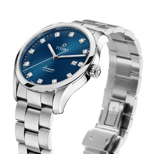 Đồng hồ Titoni 39 mm Nam 83743 S-656 Màu Bạc